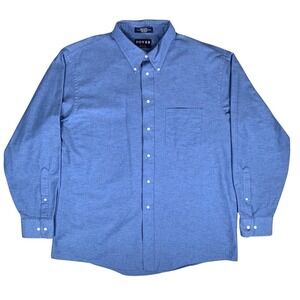 Vintage Arrow Dover Shirt Mens XL‎ Oxford Button Down Blue Made In USA